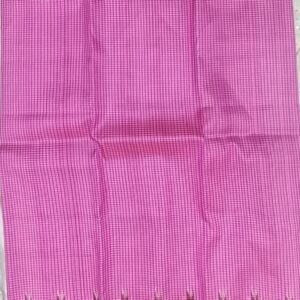 Pink sachipar khandua silk saree with black border