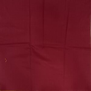 Maroon cotton blouse piece with rudraksha border