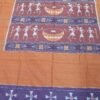Sambalpuri cotton double bedsheet in brown and purple with drums - Image 4