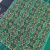 Black and green sambalpuri cotton saree with blouse - Image 4
