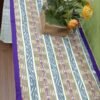 White and blue vertical stripes table runner - Image 3