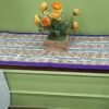 White and blue vertical stripes table runner - Image 2