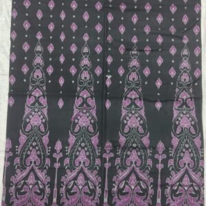 Black and pink sambalpuri cotton saree