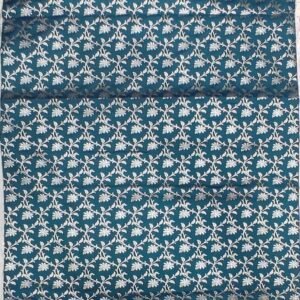 Bondi blue flower pattern banarasi silk saree with zari work