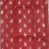 Red leaf pattern banarasi silk saree with zari work