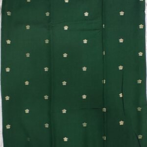 Green buti pattern pure banarasi soft silk saree with blouse