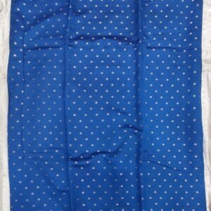 Blue buti pattern pure banarasi soft silk saree with blouse