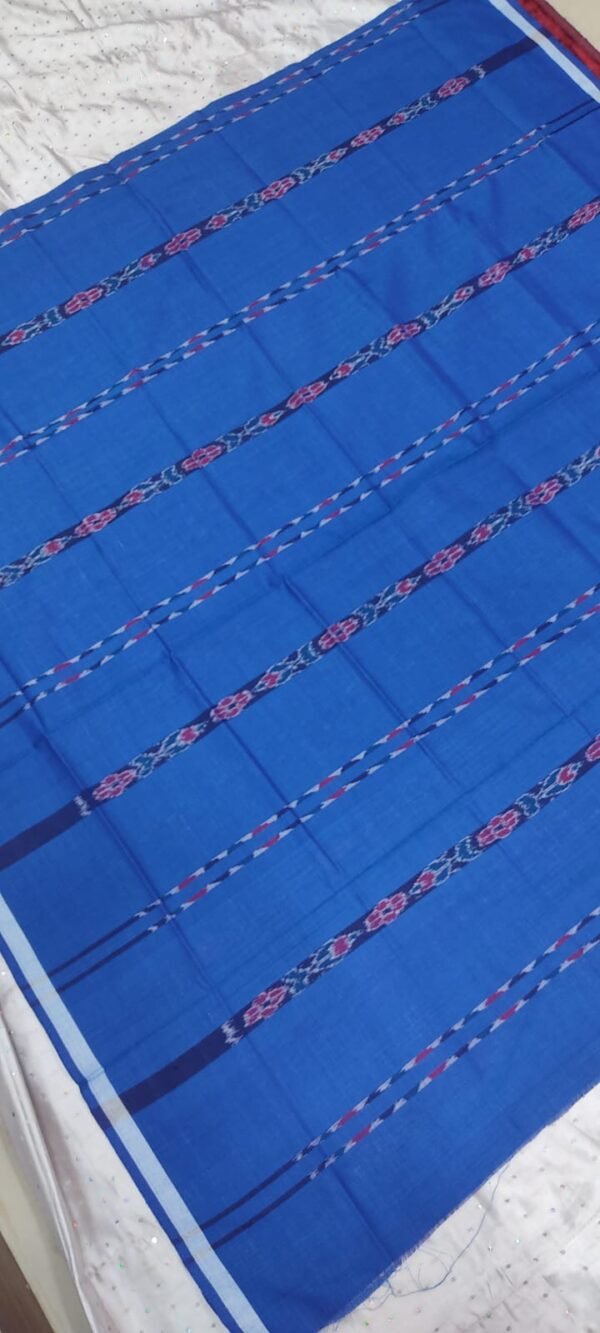 Blue sambalpuri cotton lungi - Image 3