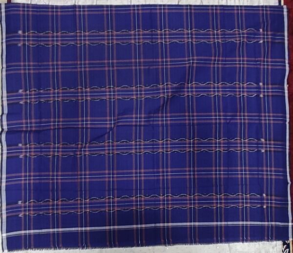 Blue checks sambalpuri cotton lungi