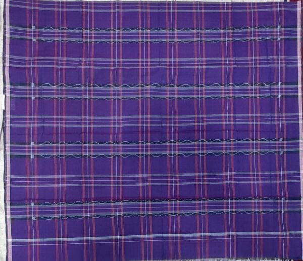 Blue checks sambalpuri cotton lungi
