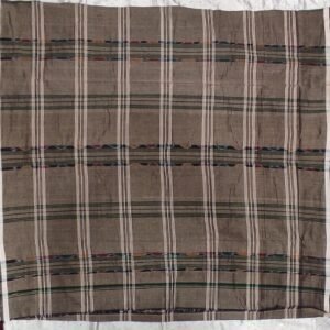 Brown checks sambalpuri cotton lungi
