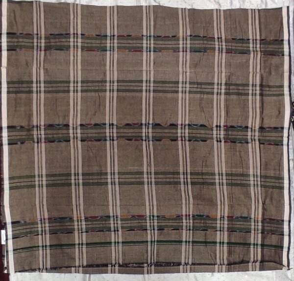 Brown checks sambalpuri cotton lungi