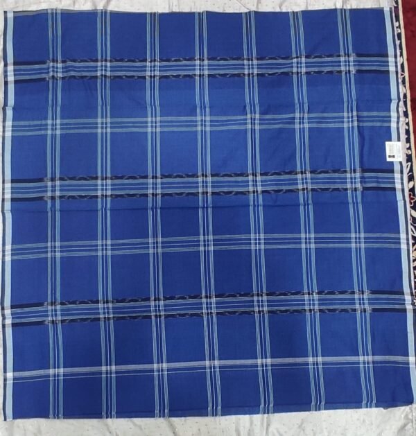 Blue checks sambalpuri cotton lungi