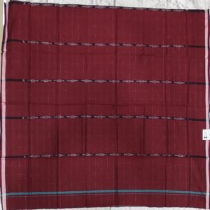 Brick red sambalpuri cotton lungi