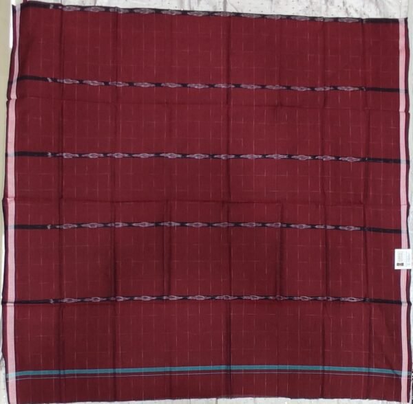 Brick red sambalpuri cotton lungi