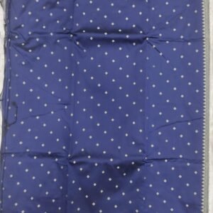 Blue resam work banarasi silk saree with blouse