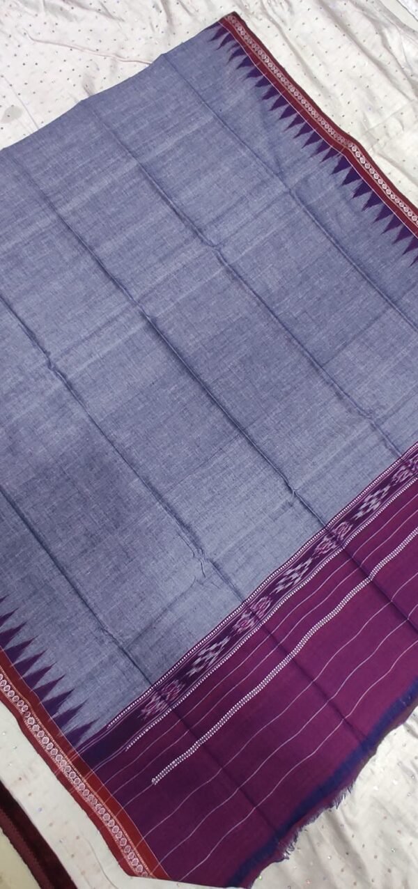Blue and purple cotton towel rudraksh border - Image 3