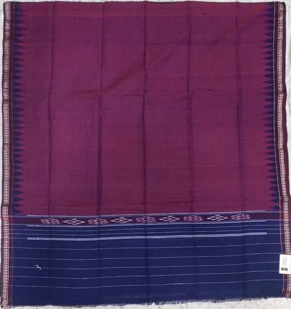 Purple and blue cotton towel rudraksh border