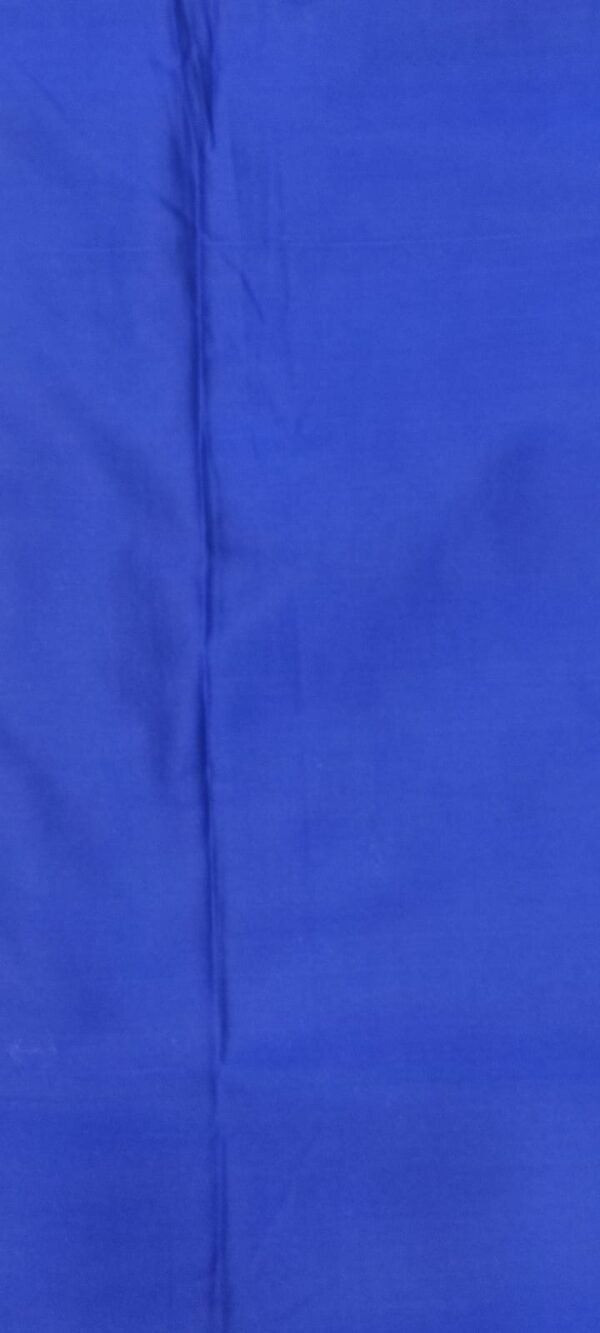 Blue pure soft silk banarasi dress material - Image 3