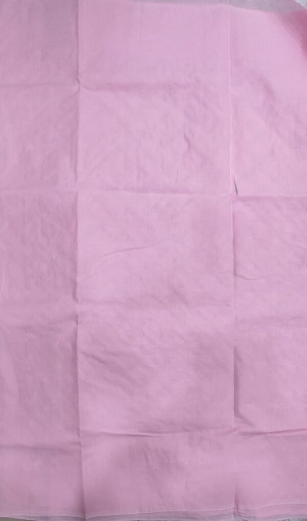 Pink lucknow chikankari cotton dress material with dupatta - Image 3